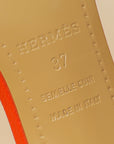 Hermes Orange Poppy Premiere 70 Sandal 37