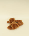 Hermes Naturel Oran Shearling Sandal 37