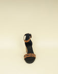Hermes Bicolor Printed Acapulco Wedge Sandals 37
