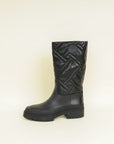 Hermes Noir Fuji Quilted Boot 37