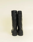 Hermes Noir Fuji Quilted Boot 37