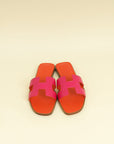 Hermes Bicolor Oran Sandal 37
