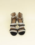 Hermes Bicolor Chaine D'ancre Romy Sandals 37