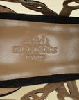 Hermes Bicolor Chaine D'ancre Romy Sandals 37