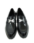 Hermes Noir Faubourg Loafer 38.5