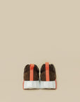 Hermes Dark Brown Suede Mesh Bouncing Sneaker 38.5