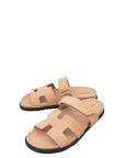 Hermes Nude Chypre Suede Goatskin Sandal 38.5