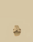 Hermes Gris Chaine d'Ancre Motif Oran Sandals 38