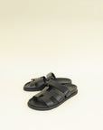 Hermes Noir Chypre Sandal 38