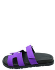 Hermes Purple Satin Chypre Sandal 38