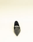 Hermes Noir Kelly Ballet Flat 38