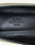 Hermes Noir Kelly Ballet Flat 38
