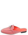 Hermes Rose Aphrodite Oz Mule 38