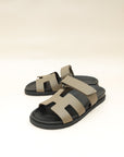 Hermes Etoupe Chypre Sandals 39
