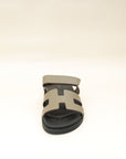 Hermes Etoupe Chypre Sandals 39