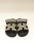 Hermes Etoupe Chypre Sandals 39