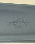 Hermes Gris Antarctique Suede Goatskin Oran Sandal 38