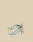 Hermes Gris Suede Mesh Bouncing Sneaker 40