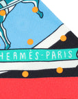 Hermes Tricolor Silk Exposition Universelle Plumetis Twilly