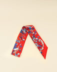 Hermes Tricolor La Folle Parade Silk Twilly
