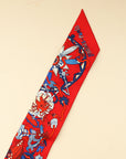 Hermes Tricolor La Folle Parade Silk Twilly