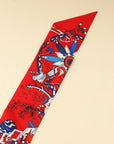Hermes Tricolor La Folle Parade Silk Twilly