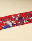 Hermes Tricolor La Folle Parade Silk Twilly