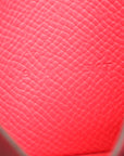 Hermes Rose Azalee Bearn Card Holder Wallet