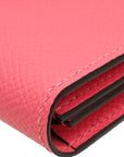Hermes Rose Azalee Bearn Card Holder Wallet