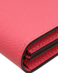 Hermes Rose Azalee Bearn Card Holder Wallet