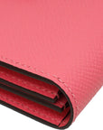 Hermes Rose Azalee Bearn Card Holder Wallet