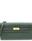 Hermes Vert Chypress Kelly To Go Evercolor Wallet