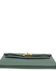 Hermes Vert Chypress Kelly To Go Evercolor Wallet