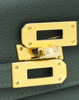 Hermes Vert Chypress Kelly To Go Evercolor Wallet