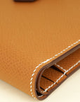 Hermes Gold Bearn Compact Wallet