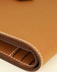 Hermes Gold Bearn Compact Wallet