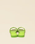 Hermes Vert Absinthe Lizard Oran Sandals 39