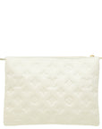 Louis Vuitton Blanc Monogram Embossed Coussin PM Bag