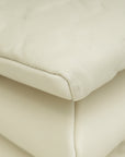 Louis Vuitton Blanc Monogram Embossed Coussin PM Bag