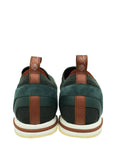 Loro Piana Agano Green 360 LP Microfibre Slip On Sneaker 36.5