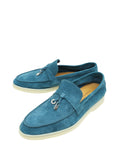 Loro Piana Starry Sapphire Summer Charms Walk Loafer 37