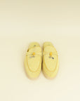 Loro Piana Yellow Babouche Charms Walk Loafer 39