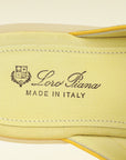 Loro Piana Yellow Babouche Charms Walk Loafer 39