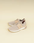 Loro Piana Beige Melange 360 LP Lady Flexy Walk Sneaker 40