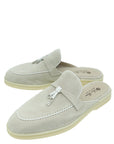 Loro Piana Powder Pearl Charms Walk Babouche Loafer 38.5
