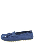 Loro Piana Blue Fluorite Suede Dot Sole Walk Loafer 36