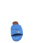 Loro Piana Space Blue Summer Charms Sandal 40