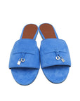 Loro Piana Space Blue Summer Charms Sandal 40