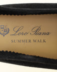 Loro Piana Black Summer Walk Suede Loafer 41.5