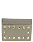 Valentino Gray Rockstud Card Holder